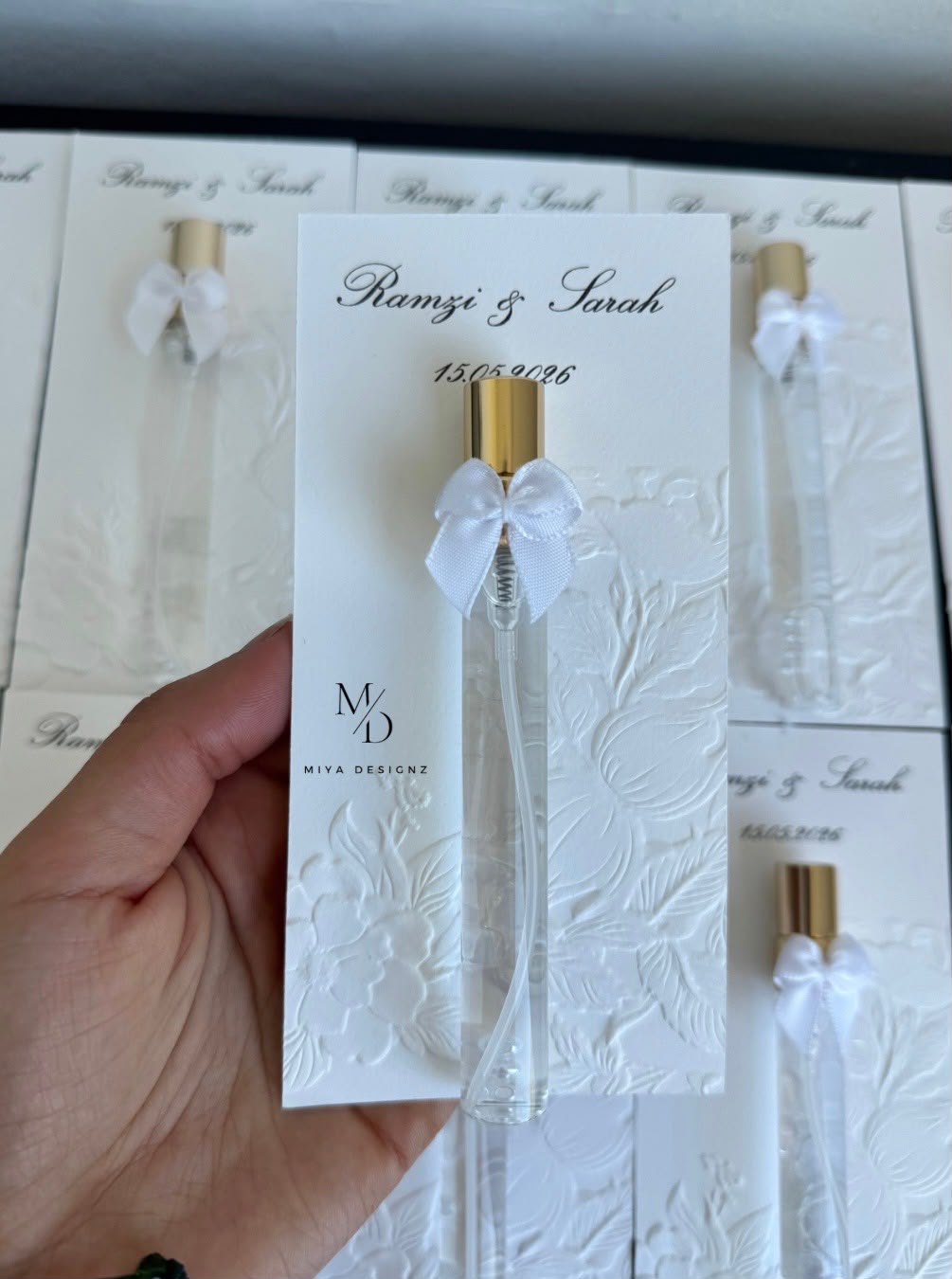 Persoonlijk parfum bedankje van Miya Designz