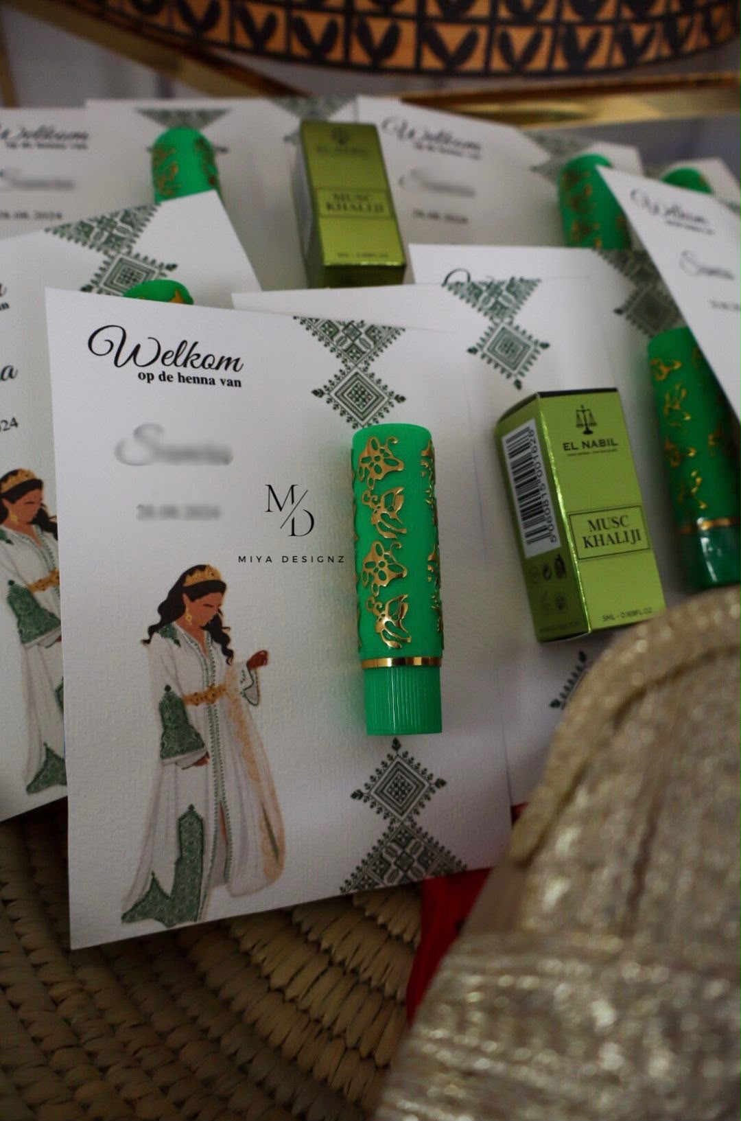 Persoonlijk henna drukwerk van Miya Designz
