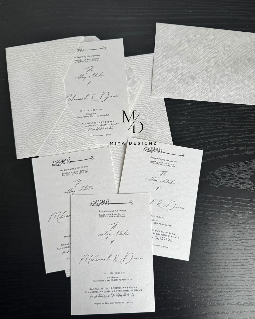 Uitnodigingen van Miya Designz