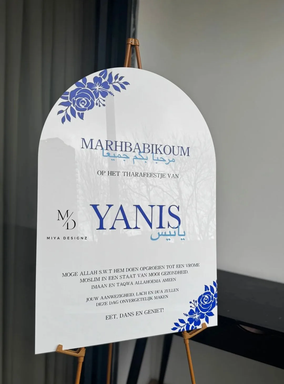 Welkomstbord van Miya Designz